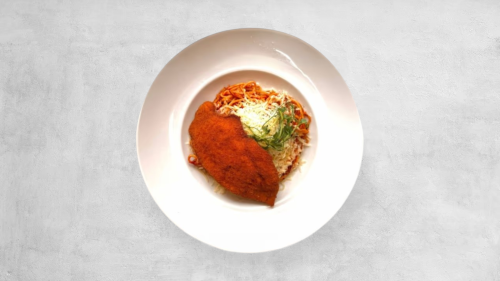 Akciós Bolognai Spagetti Rántott Csirkemellel